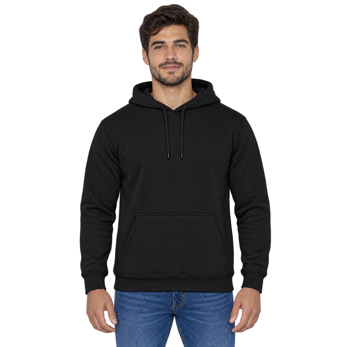 Sudadera con Capucha y Bolsa Cangurera para Adulto · 50% Algodón 50% Poliéster