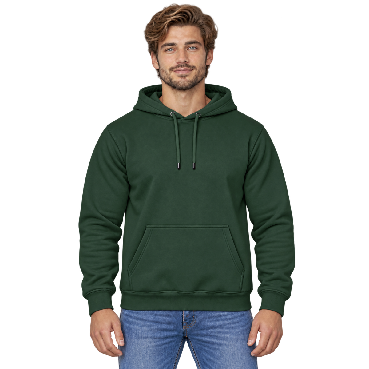Sudadera con Capucha y Bolsa Cangurera para Adulto · 50% Algodón 50% Poliéster