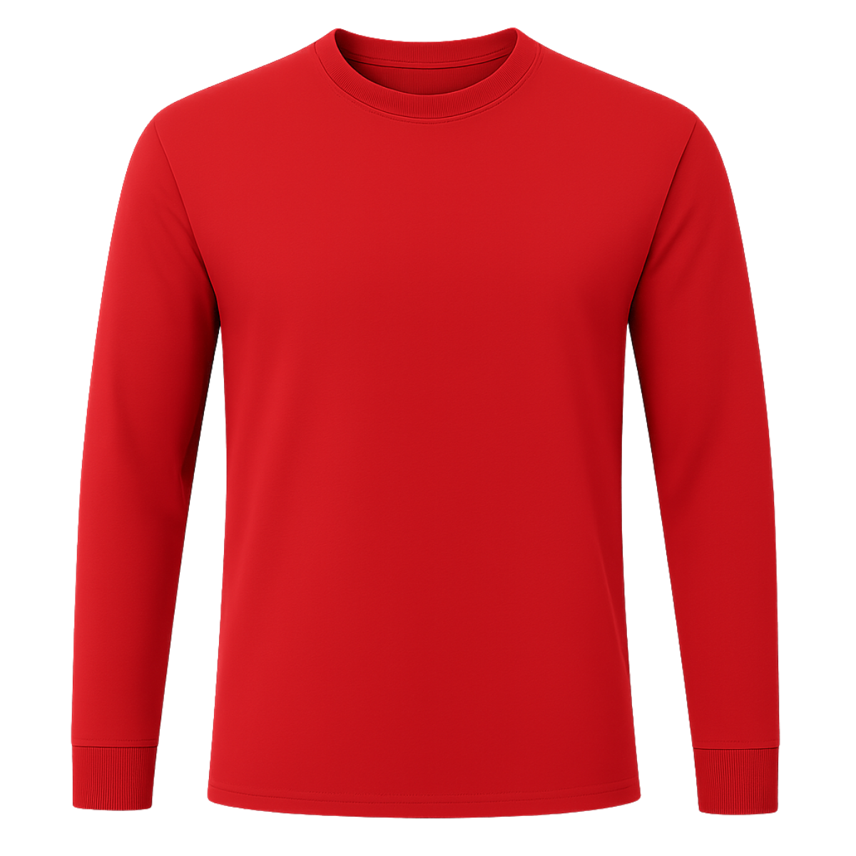 Playera Cuello Redondo Manga Larga para Caballero · Algodón