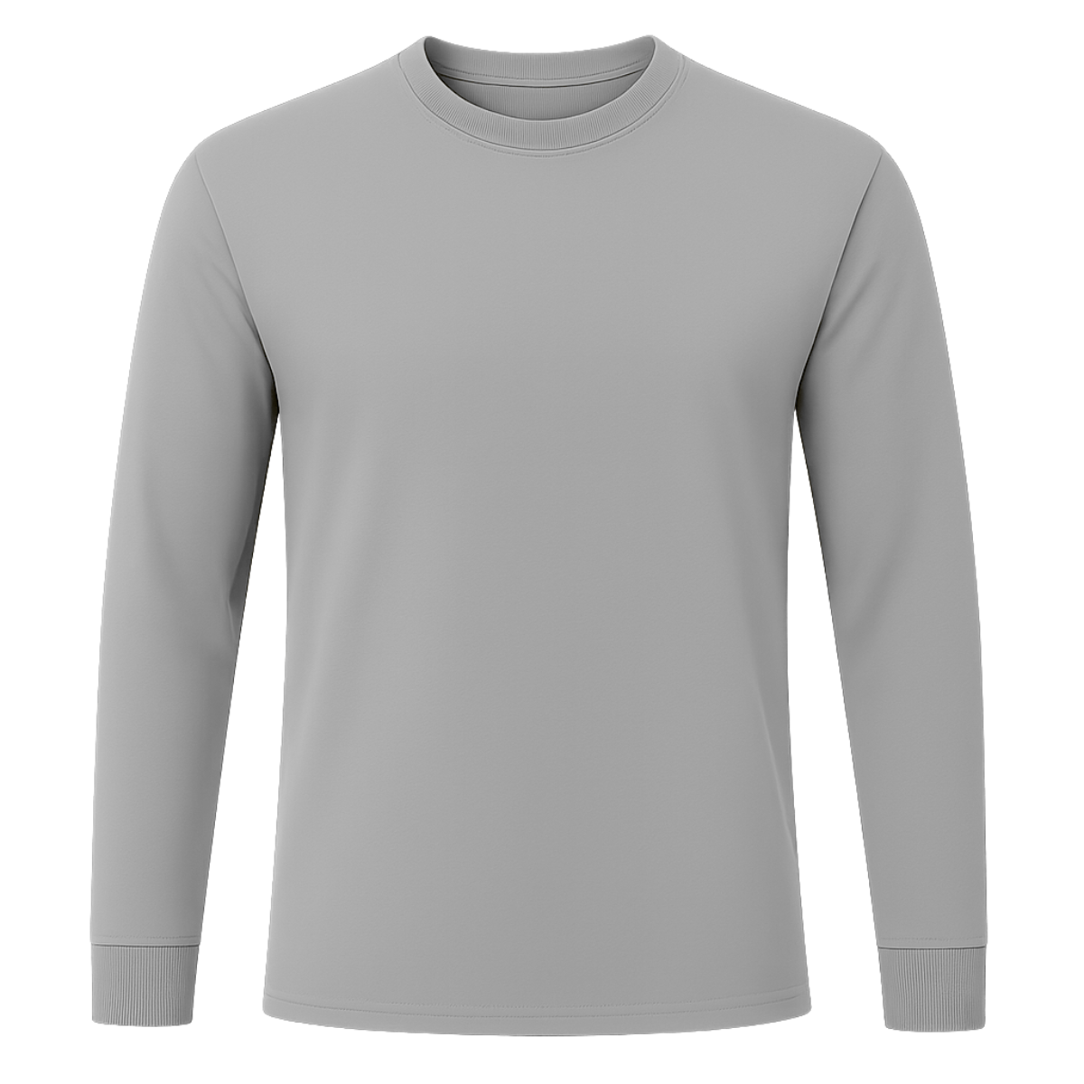 Playera Cuello Redondo Manga Larga para Caballero · Algodón