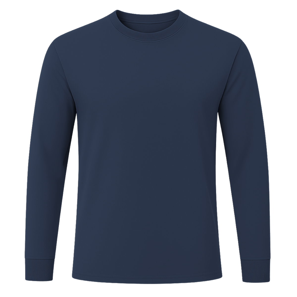 Playera Cuello Redondo Manga Larga para Caballero · Algodón