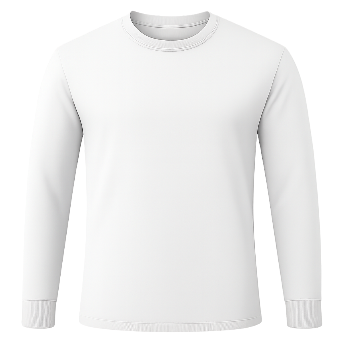 Playera Cuello Redondo Manga Larga para Caballero · Algodón