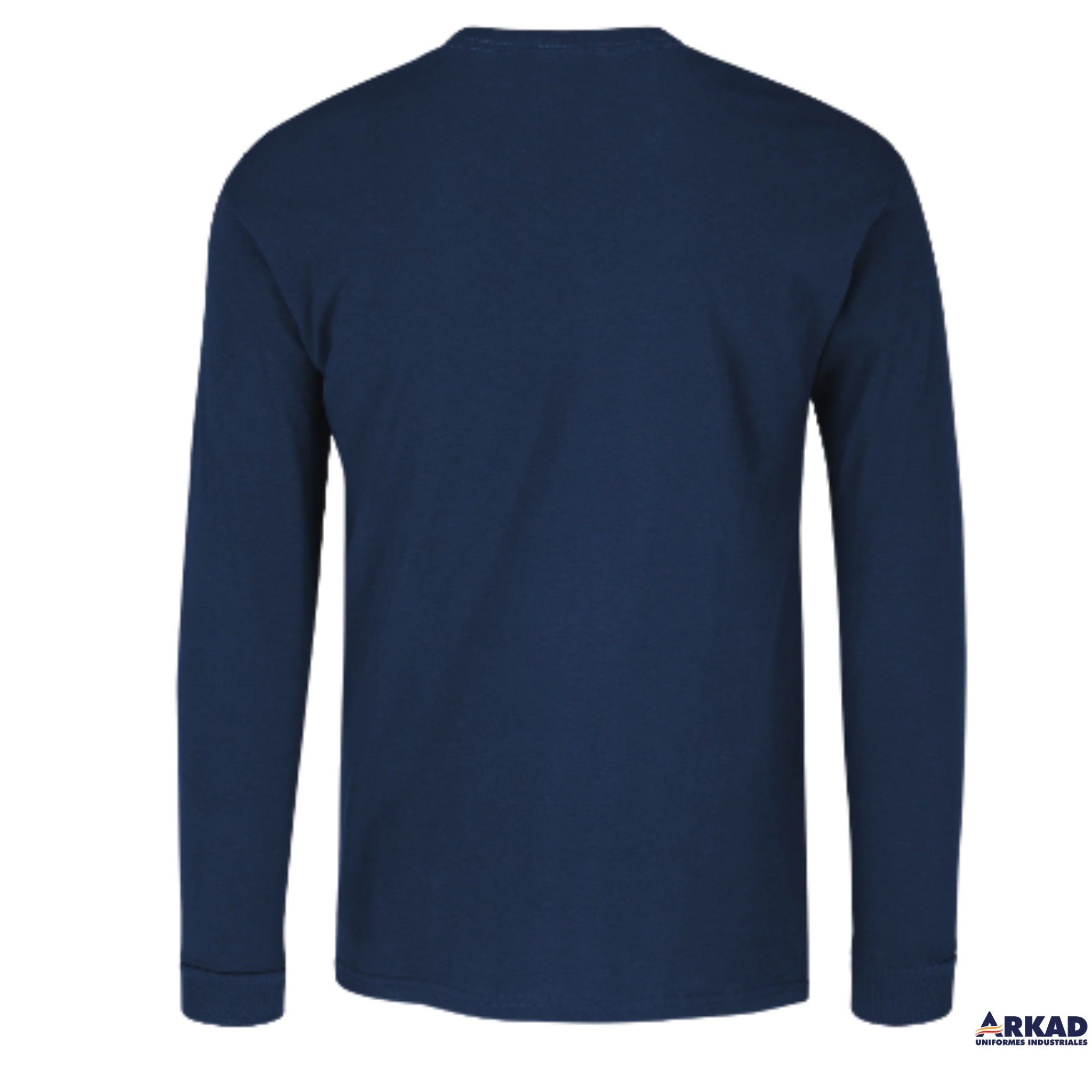 Playera Cuello Redondo Manga Larga con Logotipo Bordado