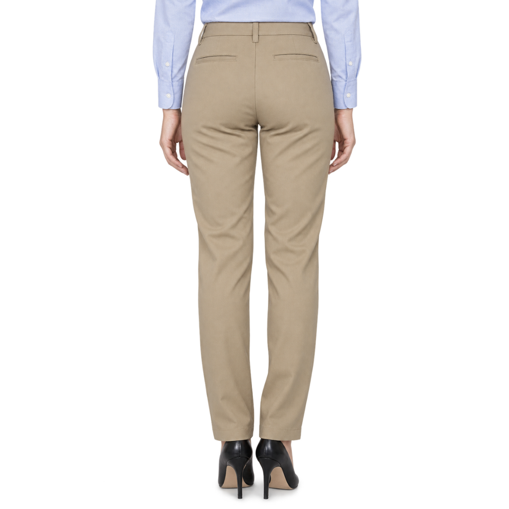 Pantalón de Gabardina para Dama · 65% Poliéster 35% Algodón