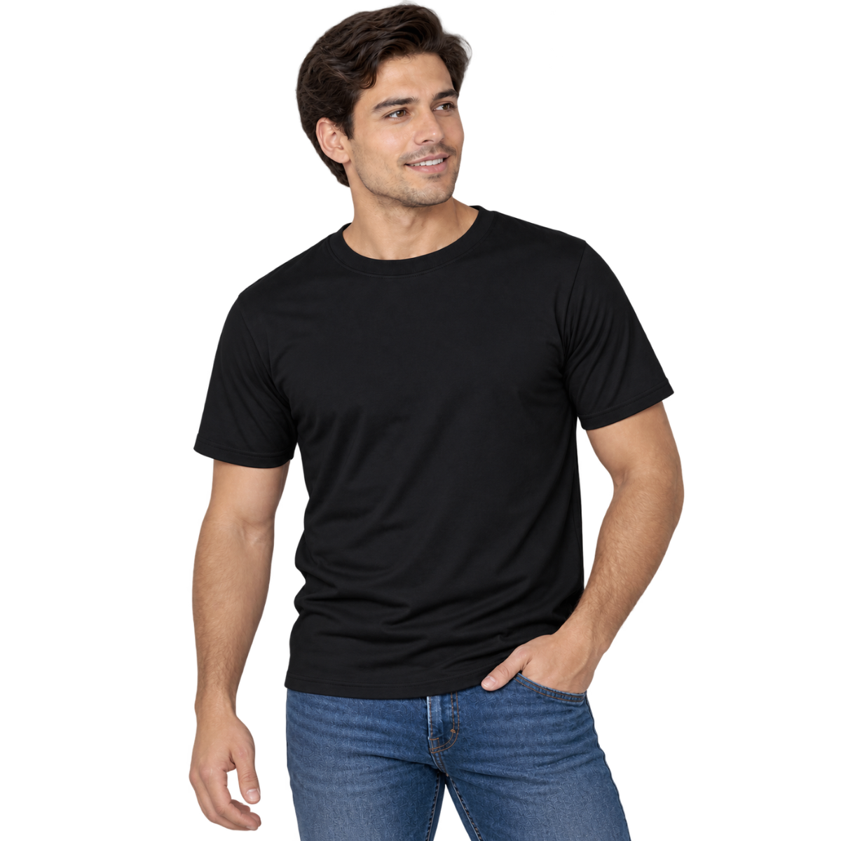 Playera Cuello Redondo Manga Corta para Caballero · 100% Algodón ·