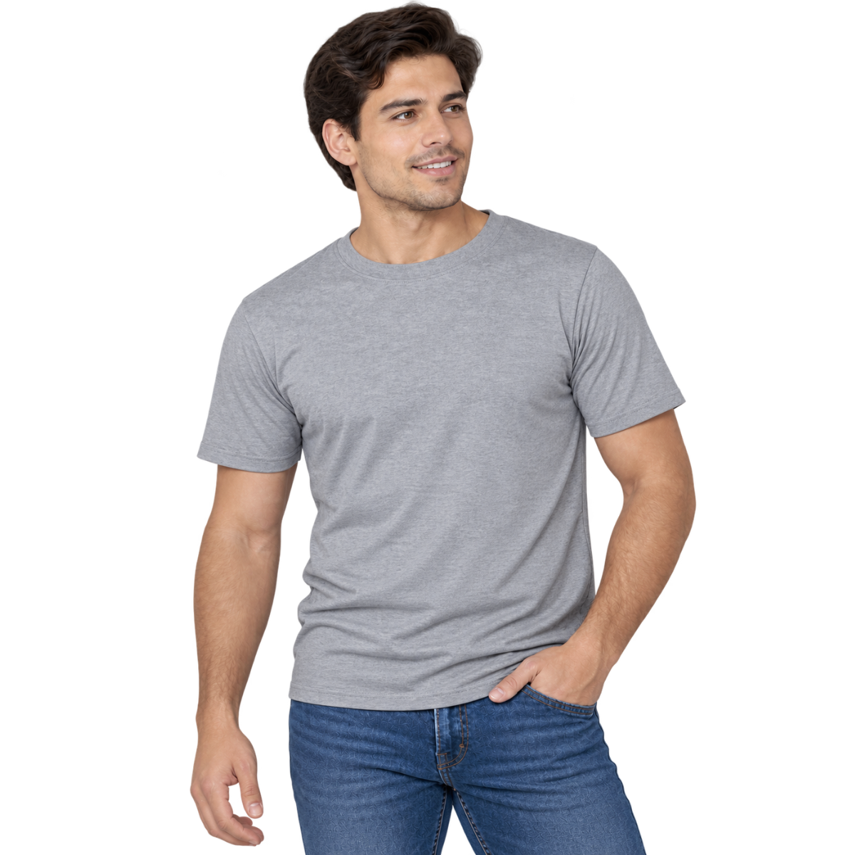 Playera Cuello Redondo Manga Corta para Caballero · 100% Algodón ·