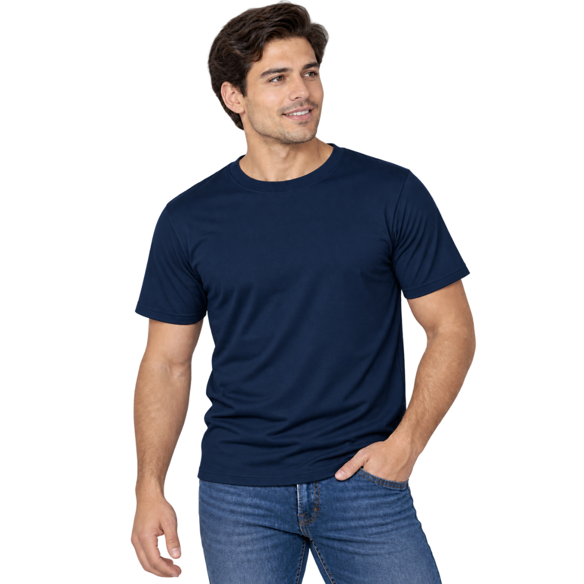 Playera Cuello Redondo Manga Corta para Caballero · 100% Algodón ·