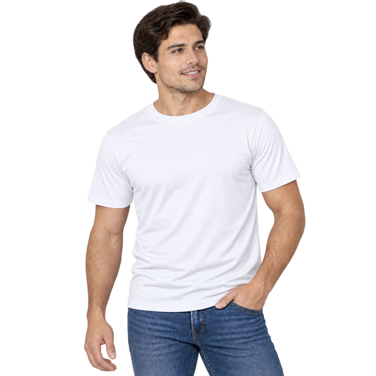 Playera Cuello Redondo Manga Corta para Caballero · 100% Algodón ·