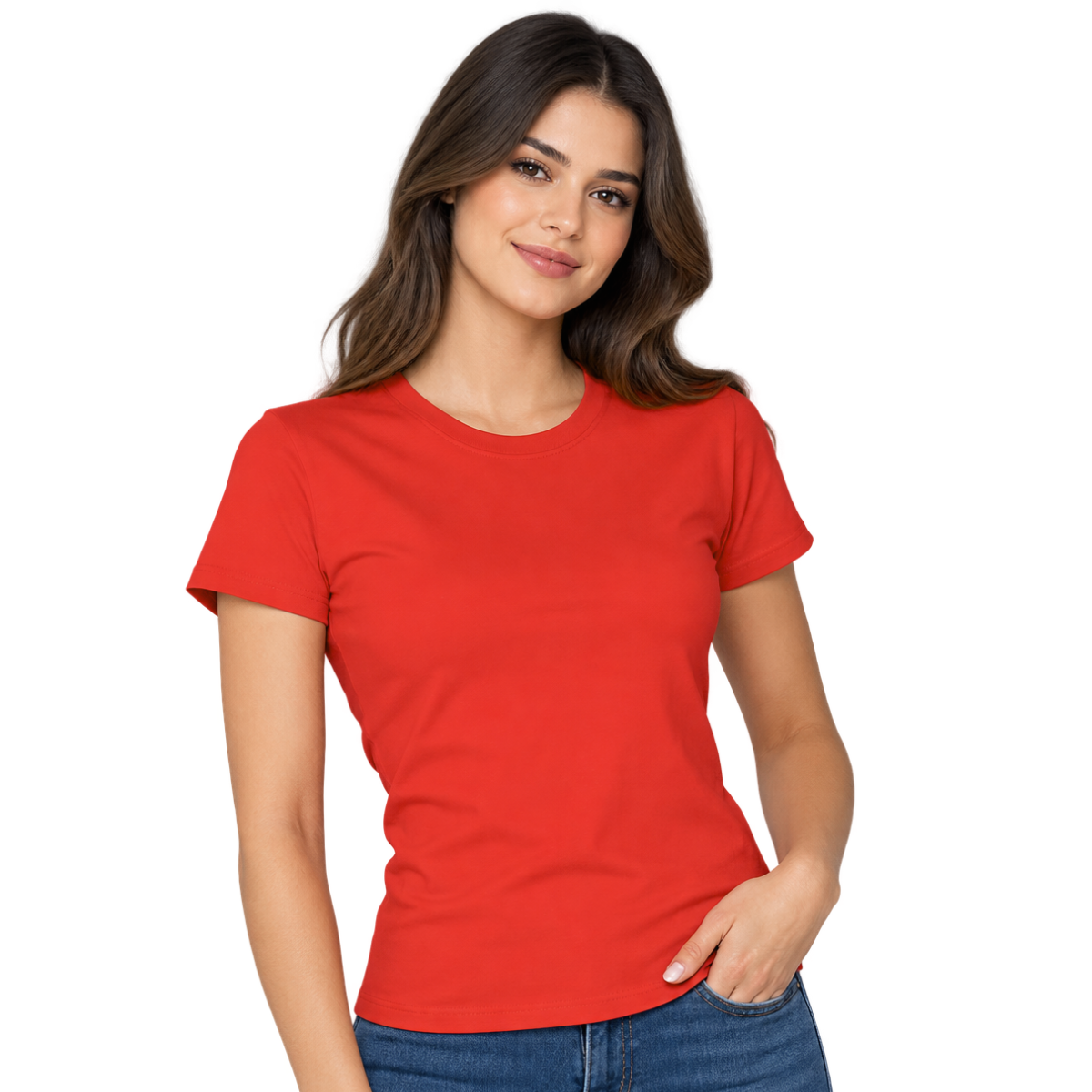 Playera Cuello Redondo Manga Corta para Dama · 100% Algodón ·