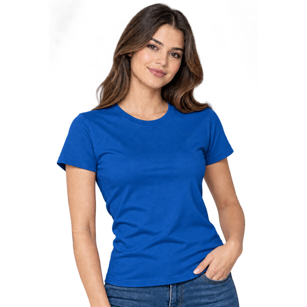 Playera Cuello Redondo Manga Corta para Dama · 100% Algodón ·