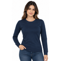 Playera Cuello Redondo Manga Larga con Silueta para Dama · 100% Algodón ·